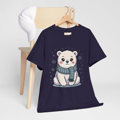 Cute Polar Bear Unisex Heavy Cotton Tee