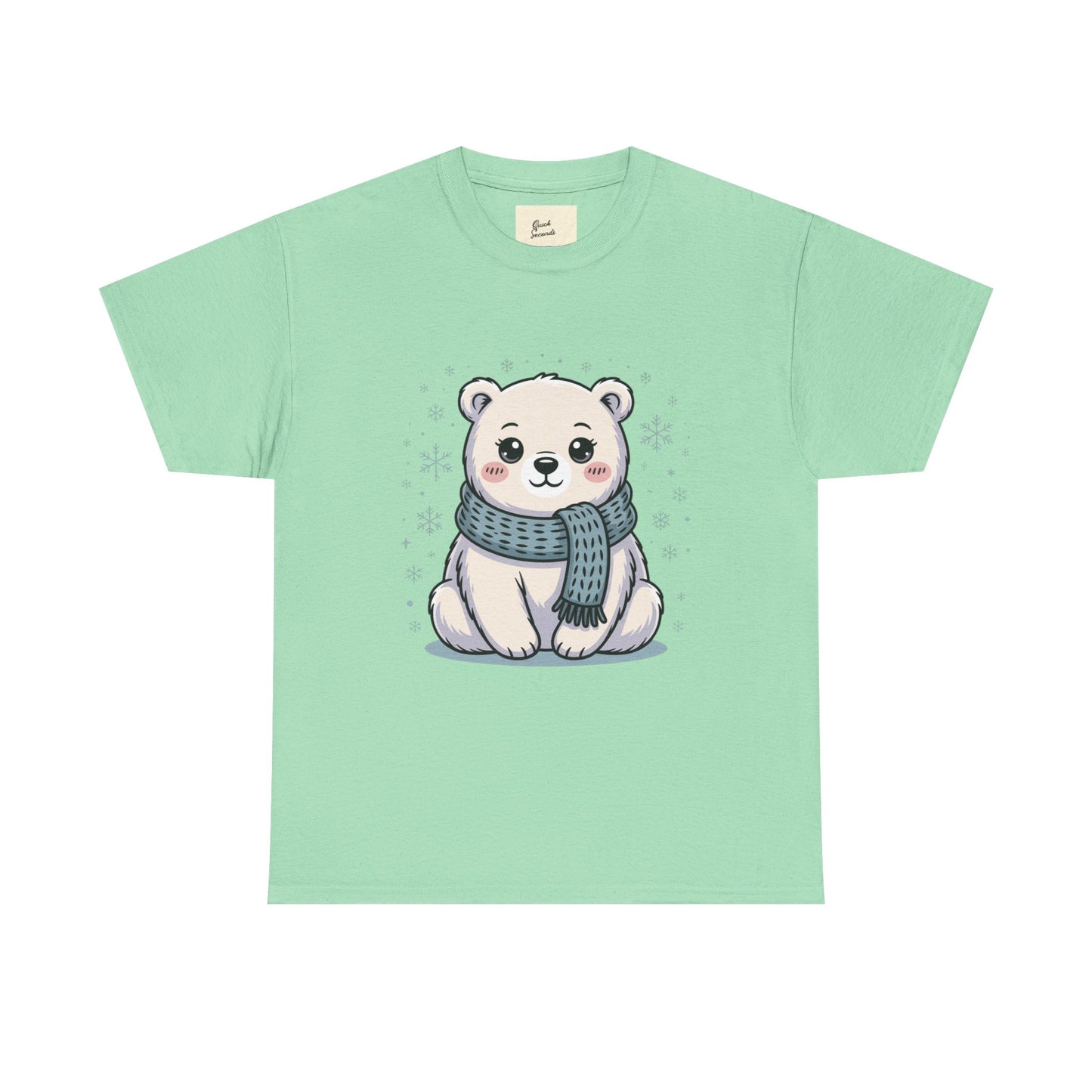 Cute Polar Bear Unisex Heavy Cotton Tee