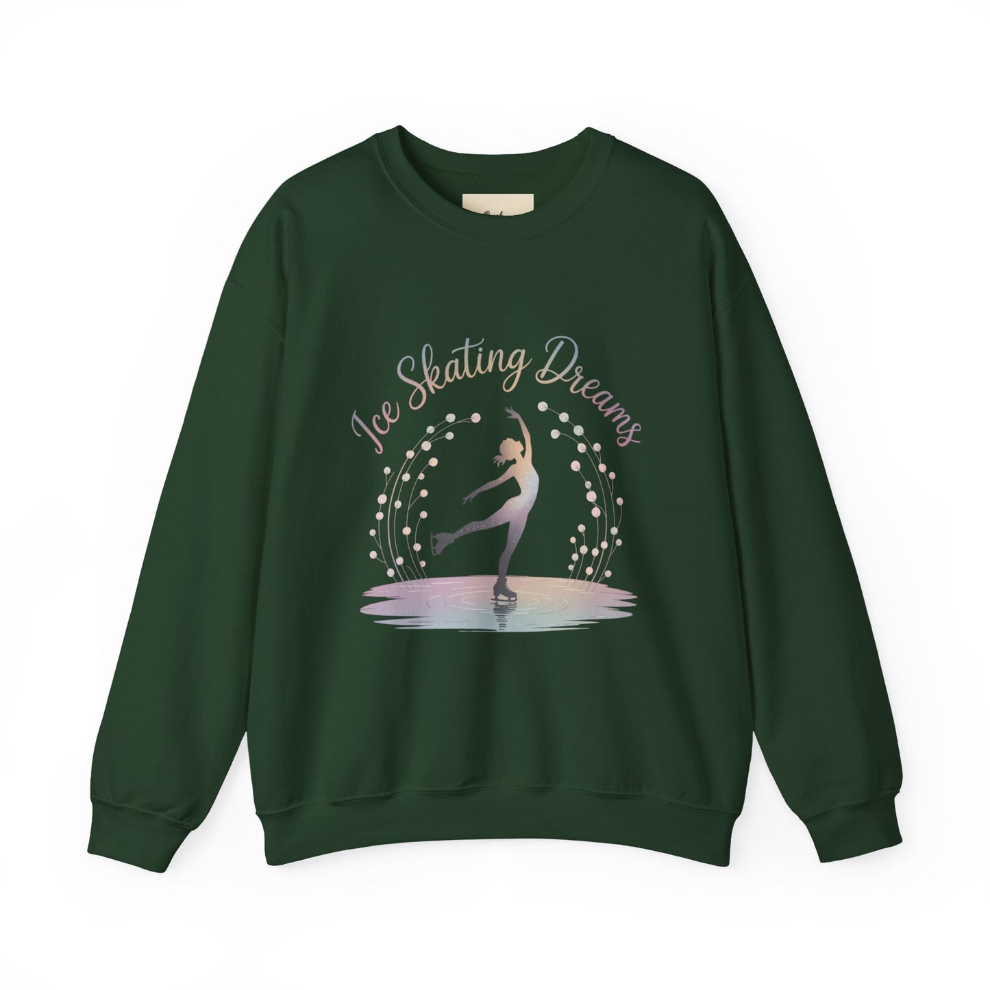 Ice Skating Dreams Crewneck Sweatshirt - Cozy Unisex Winter Wear