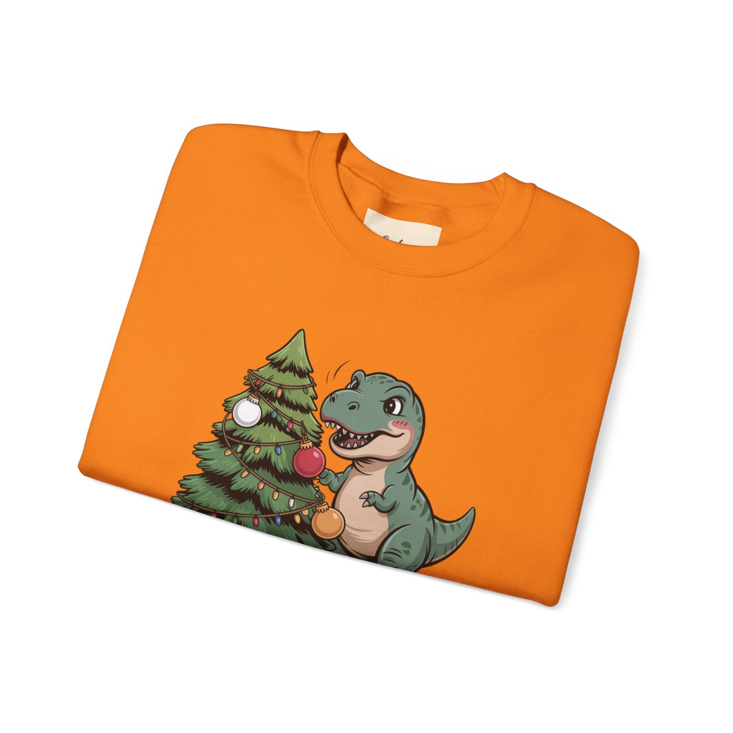 Get festive with the Christmas Crewneck Sweatshirt – Tree Rex Problems. Cozy, fun, and ideal for holiday parties or gifting this season.