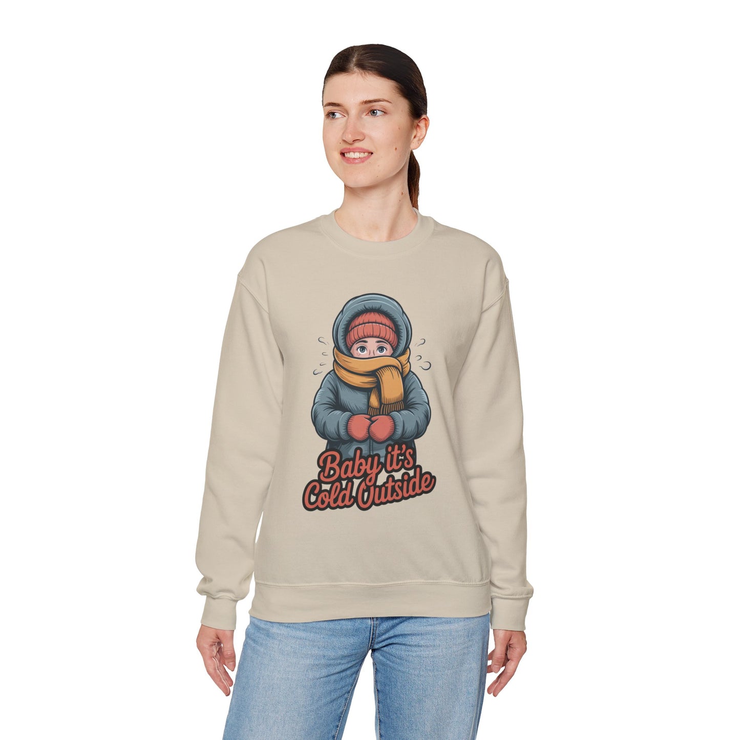 Baby It’s Cold Outside Crewneck Sweatshirt - Cozy Unisex Winter Apparel