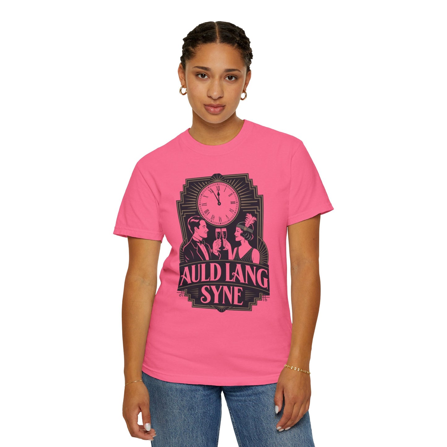 Auld Lang Syne Unisex Garment-Dyed T-shirt