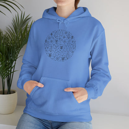 Christmas Doodle Unisex Heavy Blend Hooded Sweatshirt