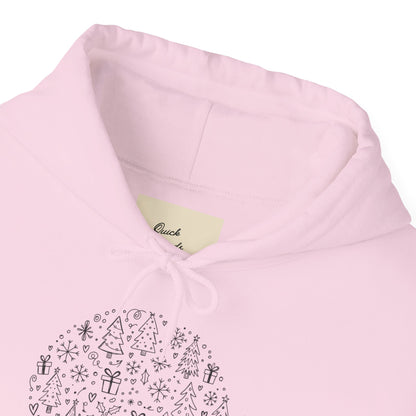 Christmas Doodle Unisex Heavy Blend Hooded Sweatshirt