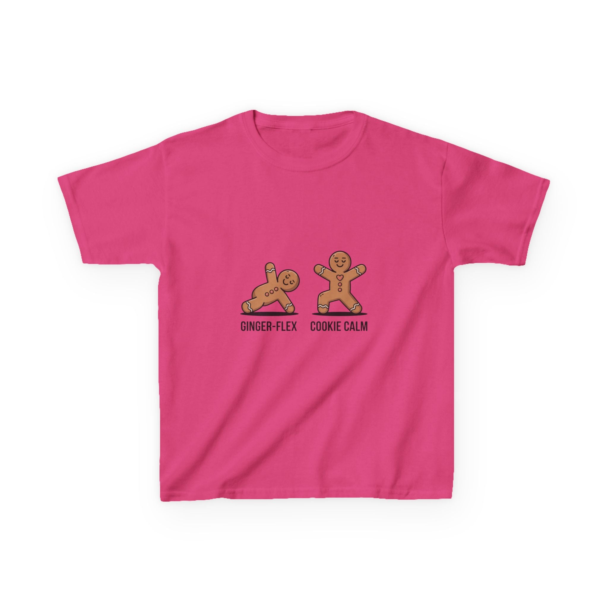 Gingerbread Workout Kids Tee - Ginger-Flex & Cookie Calm Design