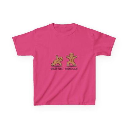 Gingerbread Workout Kids Tee - Ginger-Flex & Cookie Calm Design