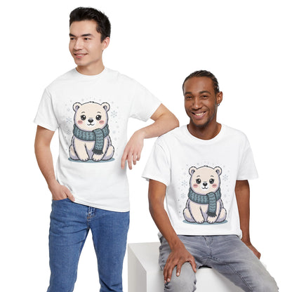 Cute Polar Bear Unisex Heavy Cotton Tee