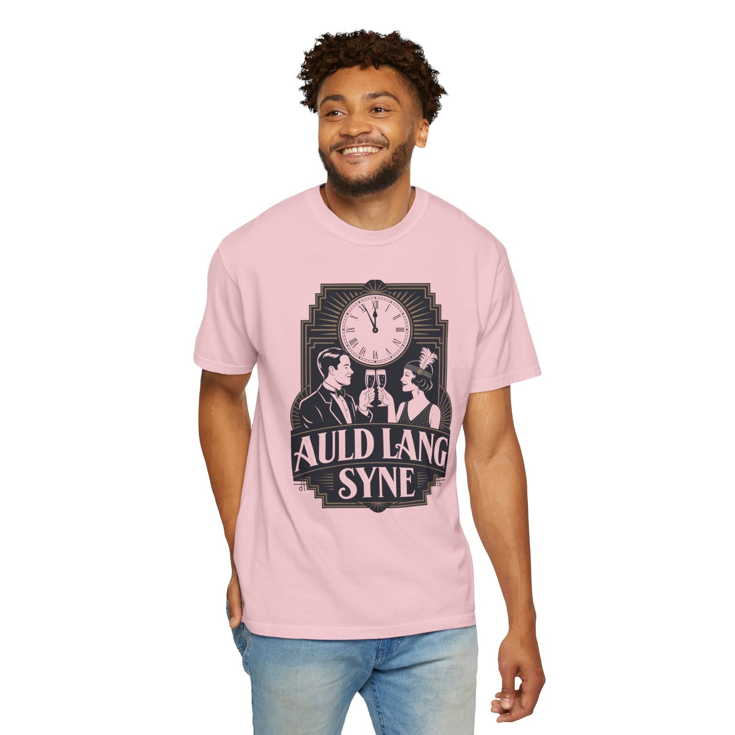 Auld Lang Syne Unisex Garment-Dyed T-shirt