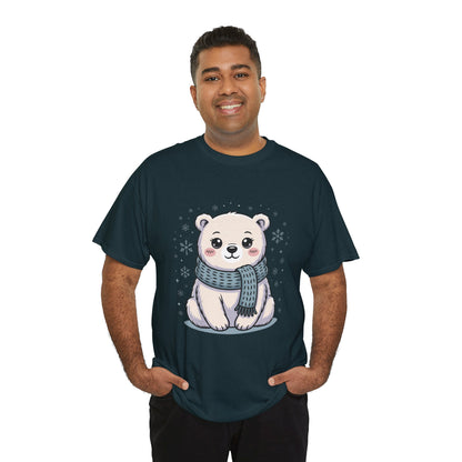 Cute Polar Bear Unisex Heavy Cotton Tee