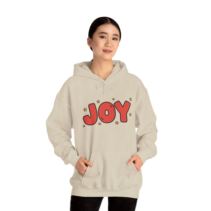 joy unisex hoodie in Bold Red,