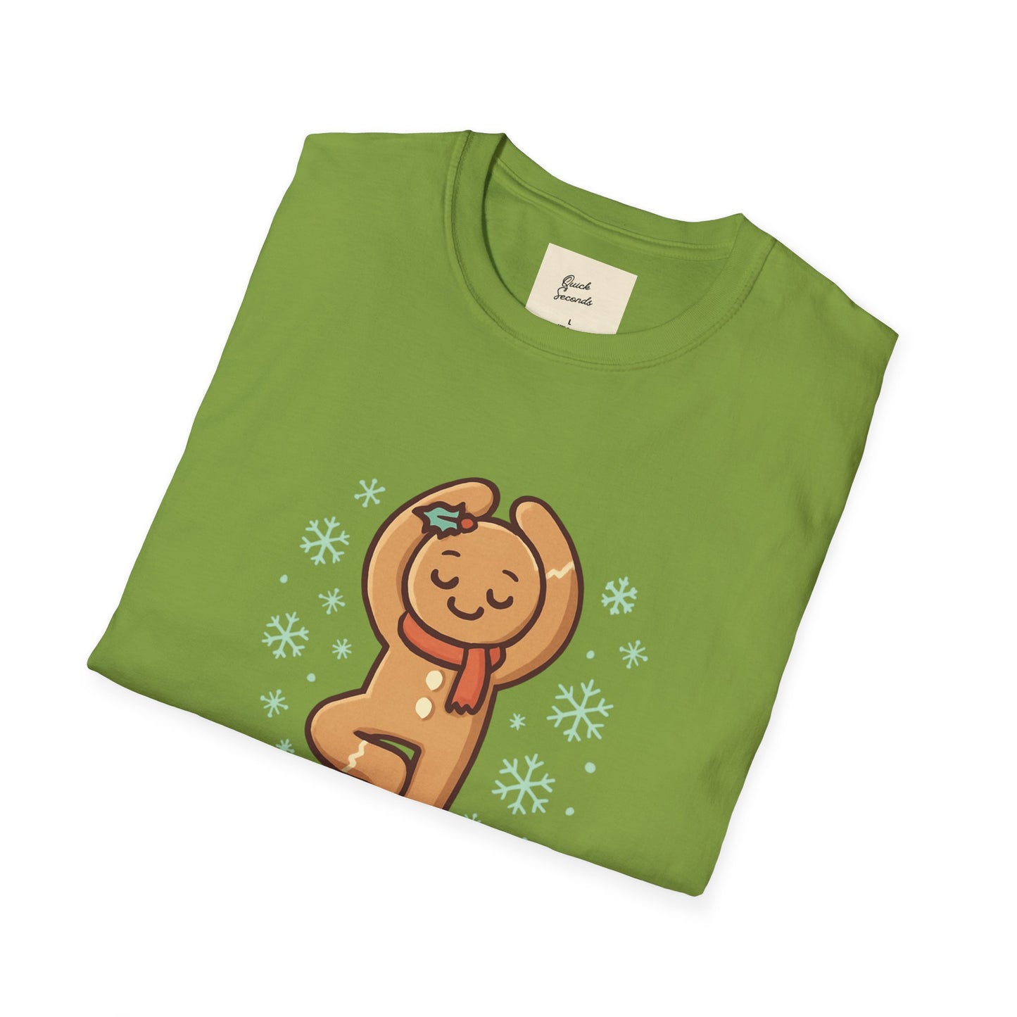 Yoga Gingerbread Man T-Shirt - Tree Pose Tidings