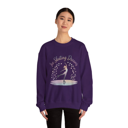 Ice Skating Dreams Crewneck Sweatshirt - Cozy Unisex Winter Wear