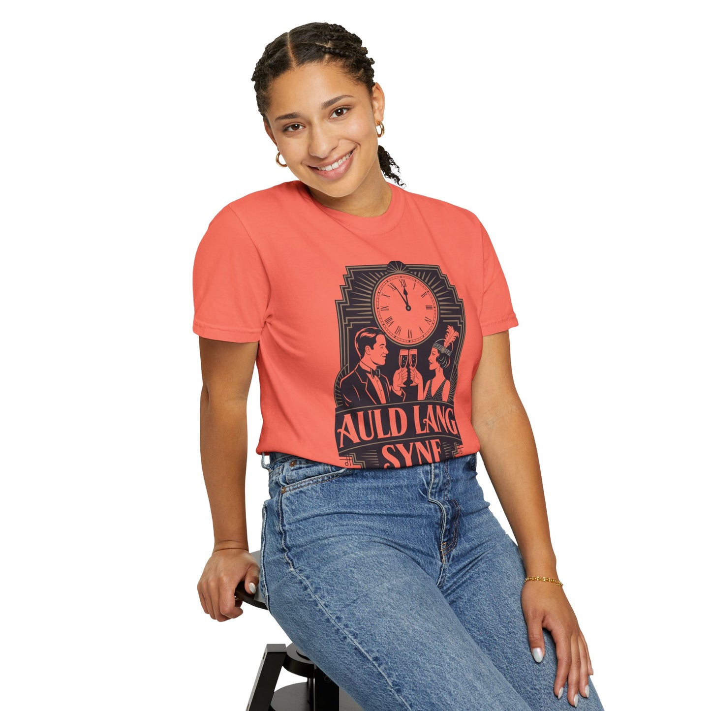 Auld Lang Syne Unisex Garment-Dyed T-shirt