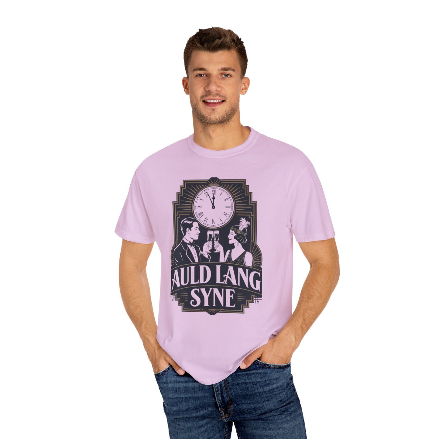 Auld Lang Syne Unisex Garment-Dyed T-shirt