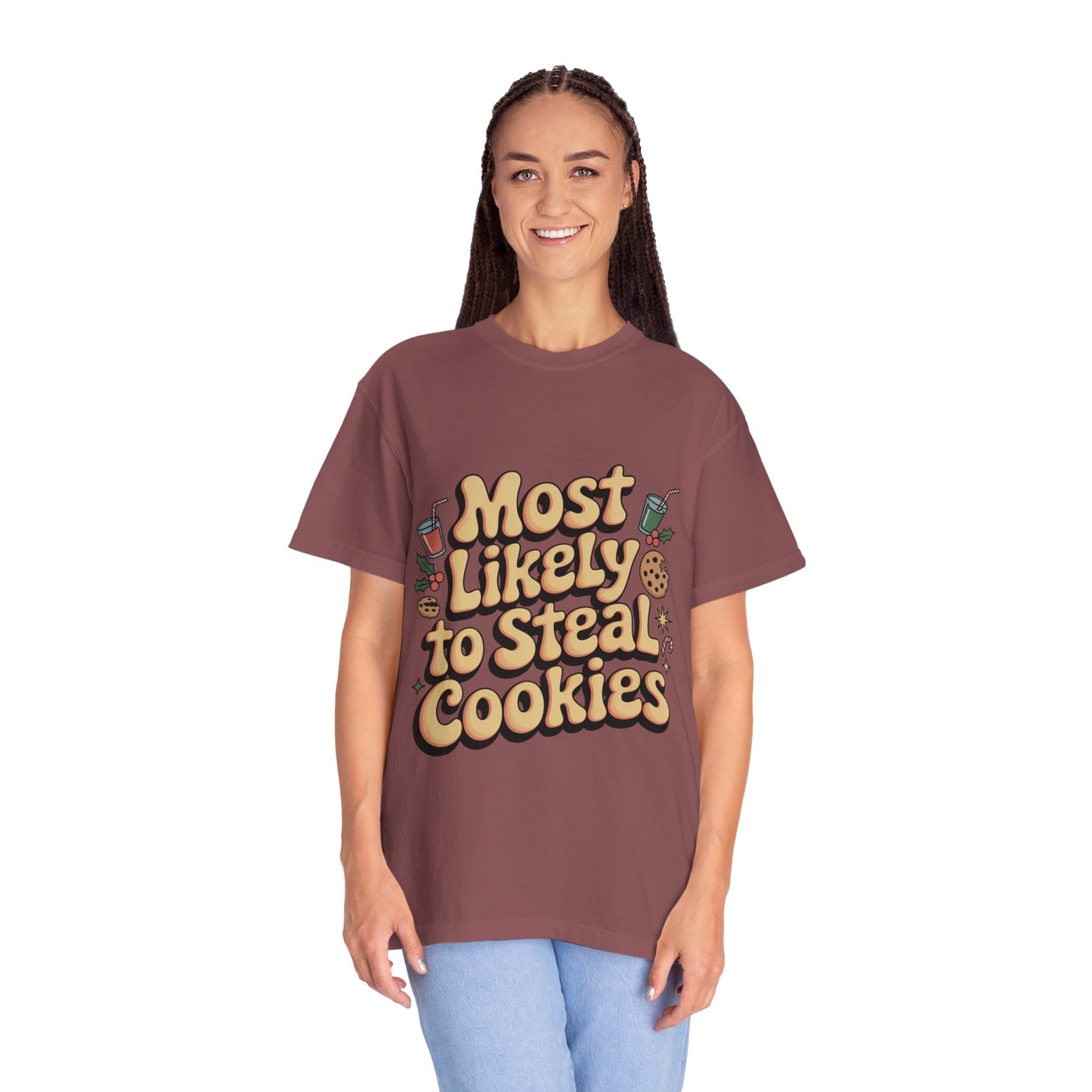 Vintage Christmas Cookie Thief T-shirt