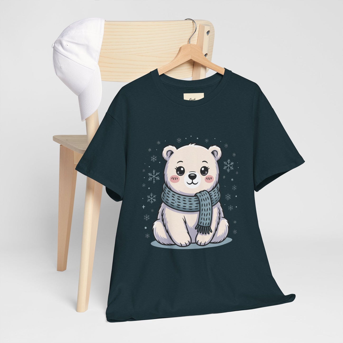 Cute Polar Bear Unisex Heavy Cotton Tee