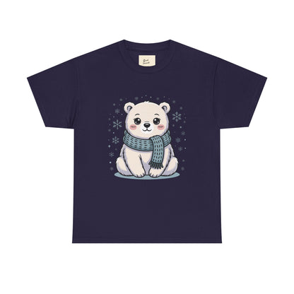 Cute Polar Bear Unisex Heavy Cotton Tee