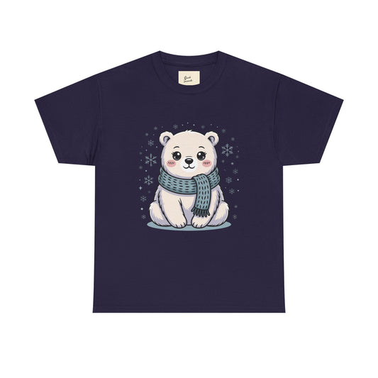 Cute Polar Bear Unisex Heavy Cotton Tee