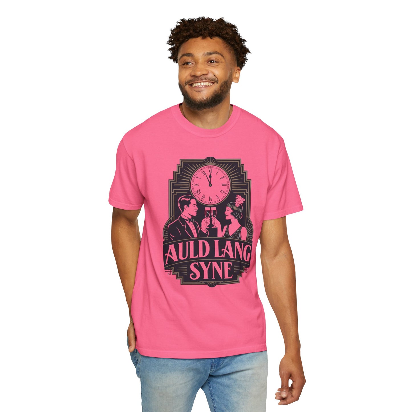 Auld Lang Syne Unisex Garment-Dyed T-shirt