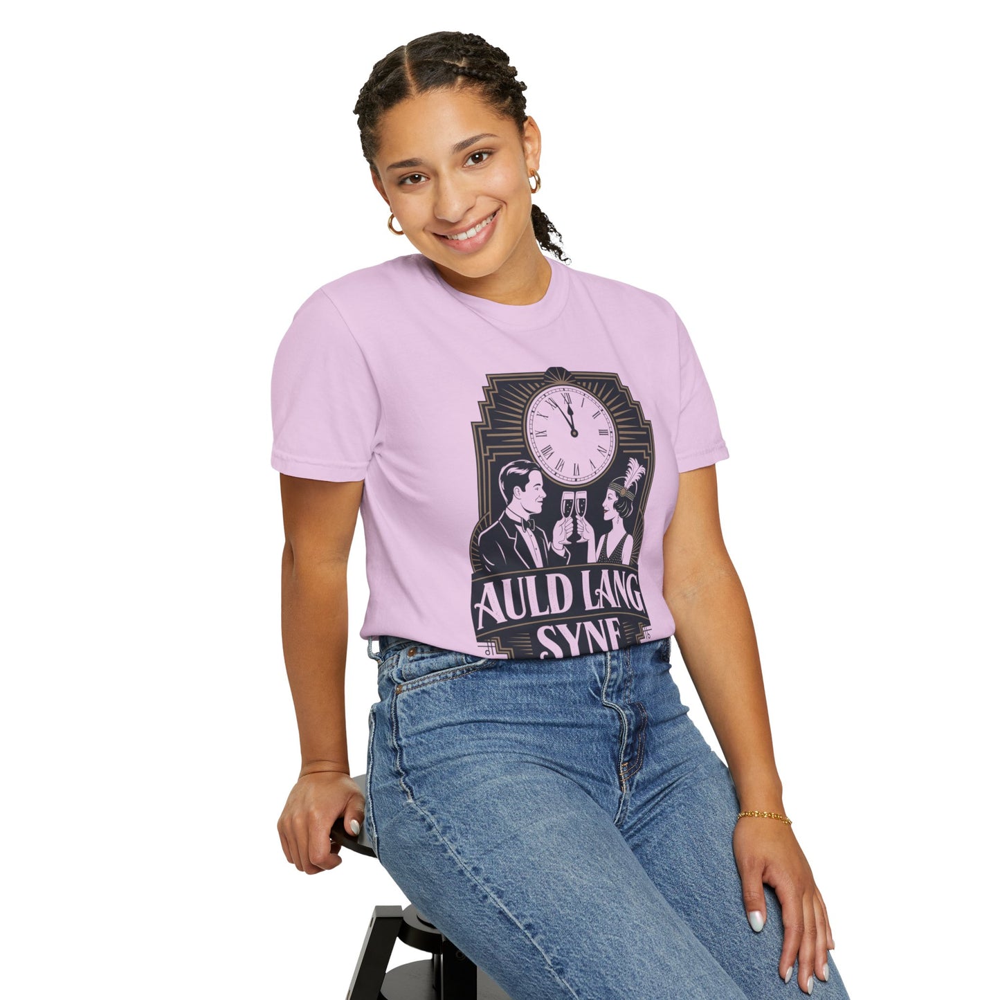 Auld Lang Syne Unisex Garment-Dyed T-shirt