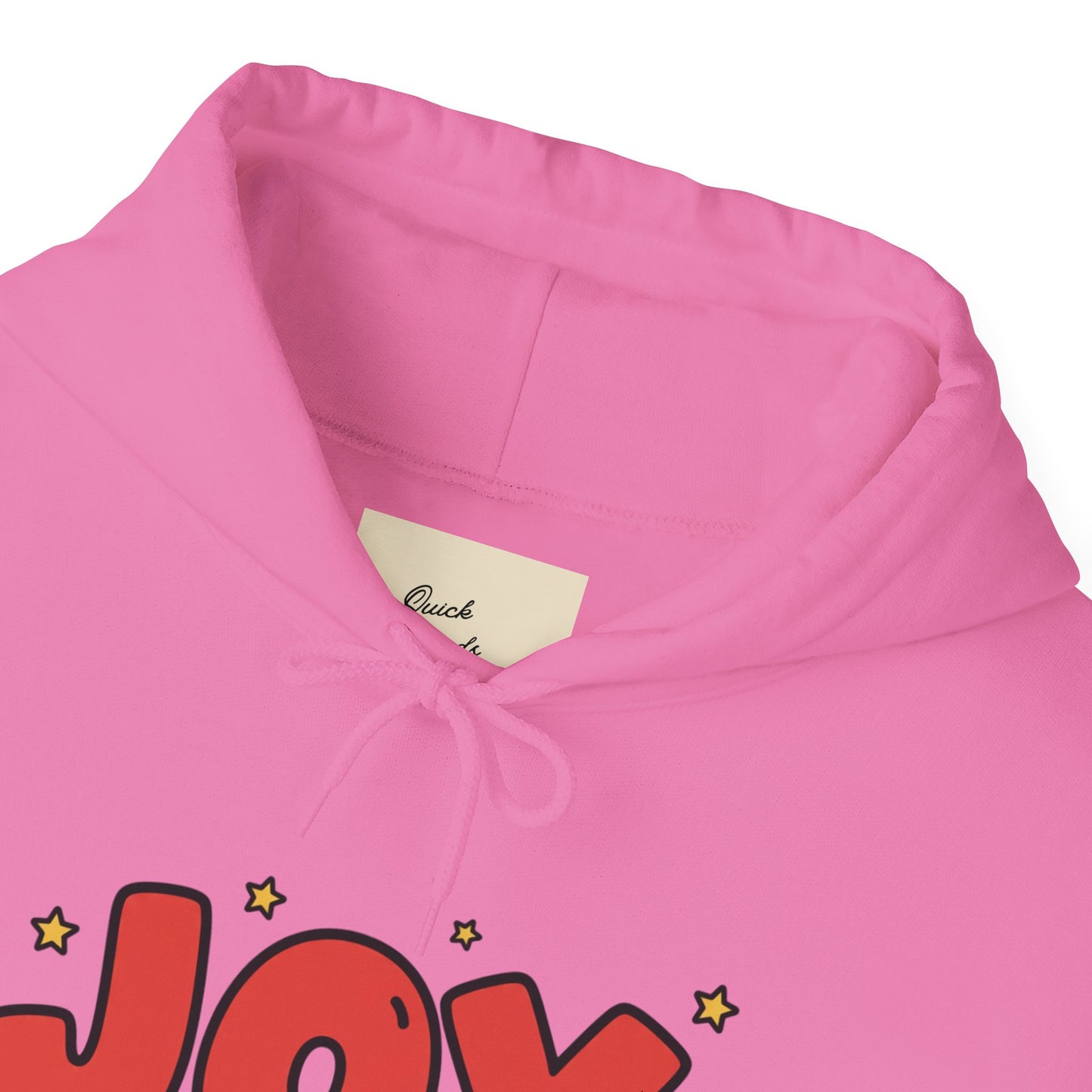 joy unisex hoodie in Bold Red,