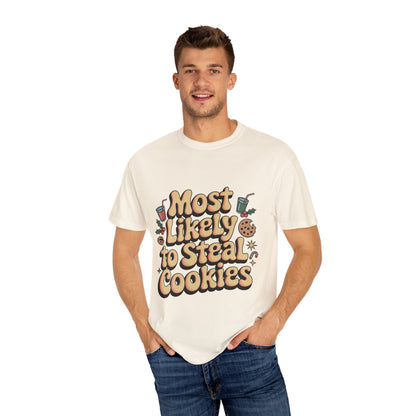 Vintage Christmas Cookie Thief T-shirt
