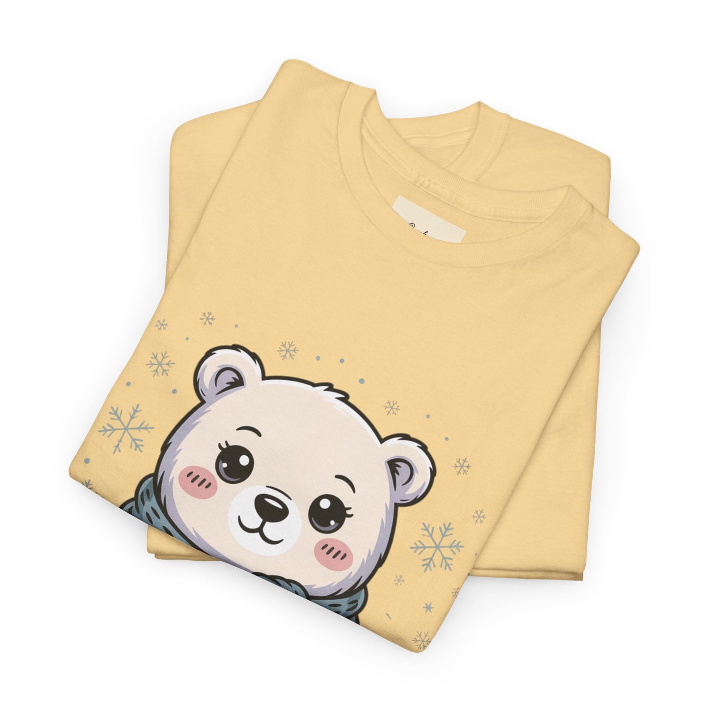 Cute Polar Bear Unisex Heavy Cotton Tee