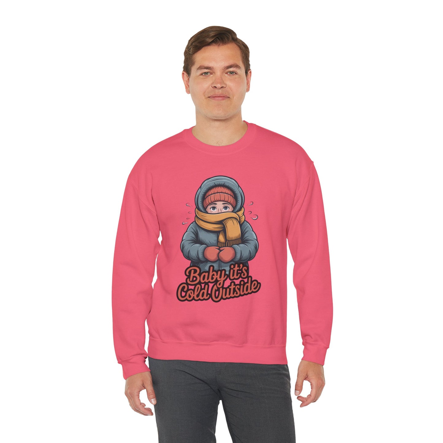 Baby It’s Cold Outside Crewneck Sweatshirt - Cozy Unisex Winter Apparel