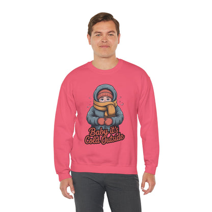 Baby It’s Cold Outside Crewneck Sweatshirt - Cozy Unisex Winter Apparel