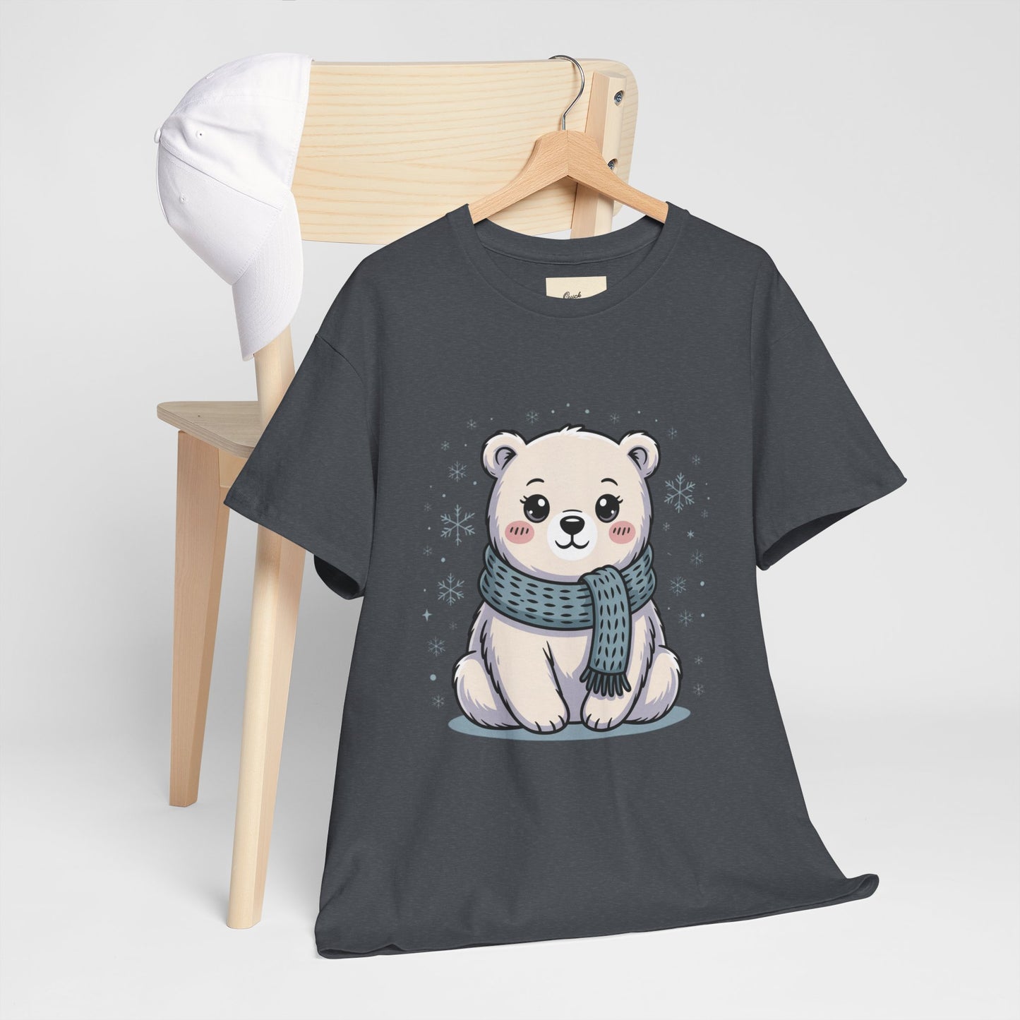 Cute Polar Bear Unisex Heavy Cotton Tee