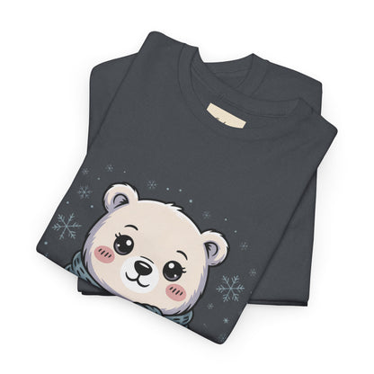Cute Polar Bear Unisex Heavy Cotton Tee