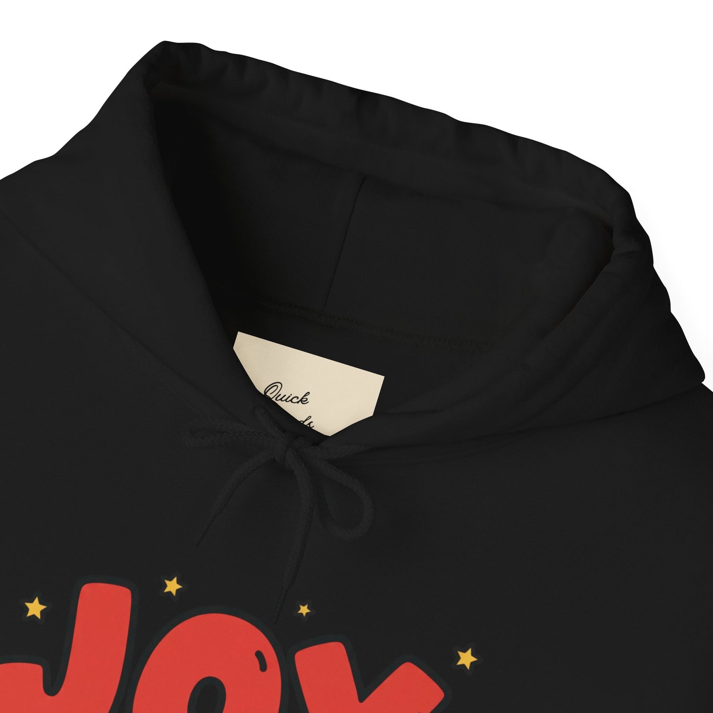 joy unisex hoodie in Bold Red,