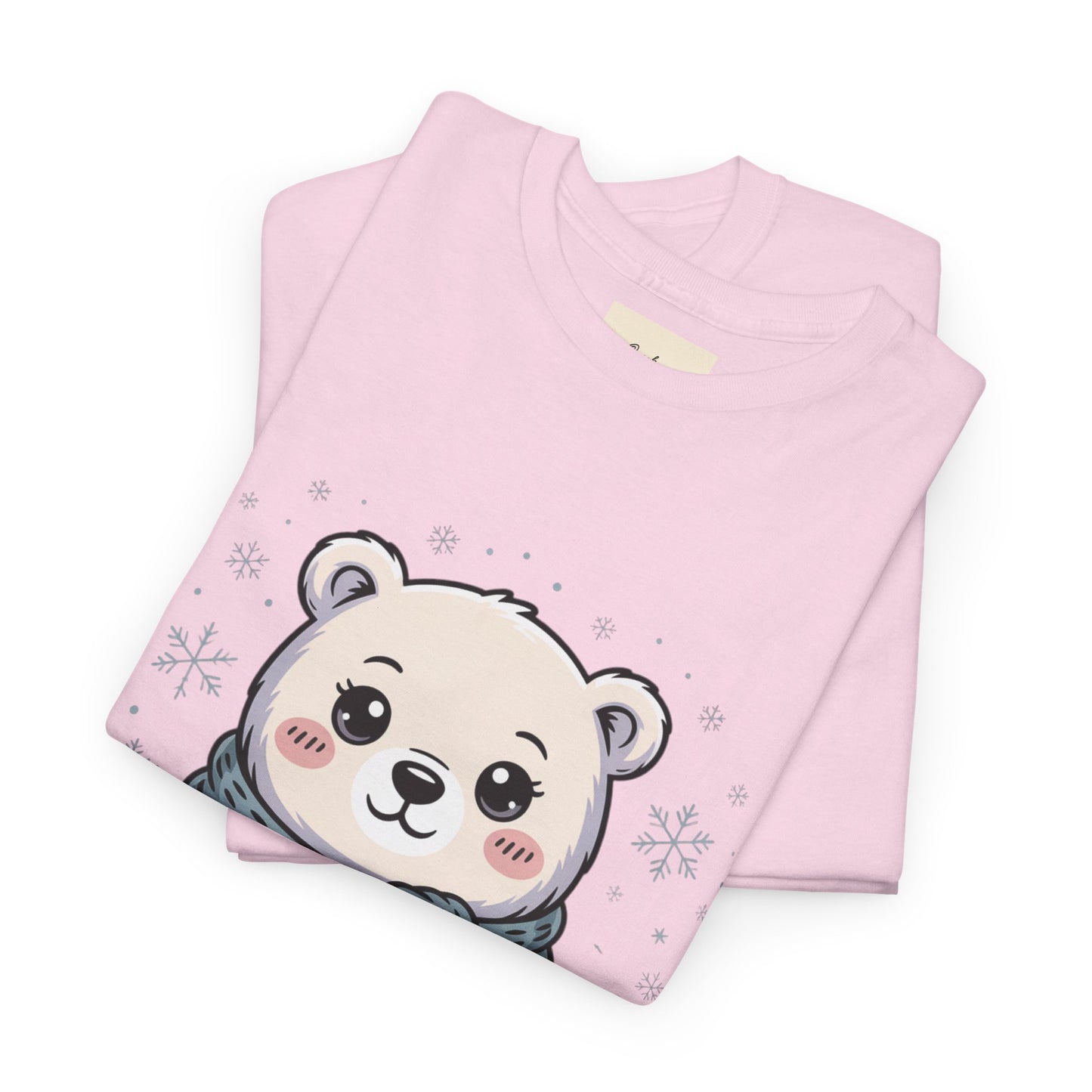 Cute Polar Bear Unisex Heavy Cotton Tee