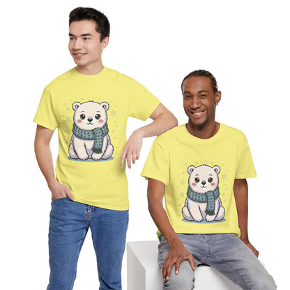 Cute Polar Bear Unisex Heavy Cotton Tee