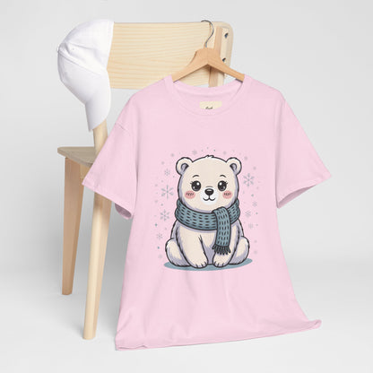 Cute Polar Bear Unisex Heavy Cotton Tee