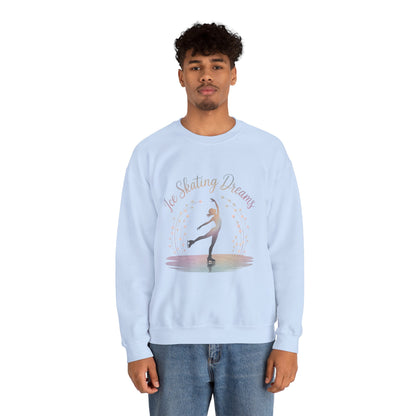 Ice Skating Dreams Crewneck Sweatshirt - Cozy Unisex Winter Wear