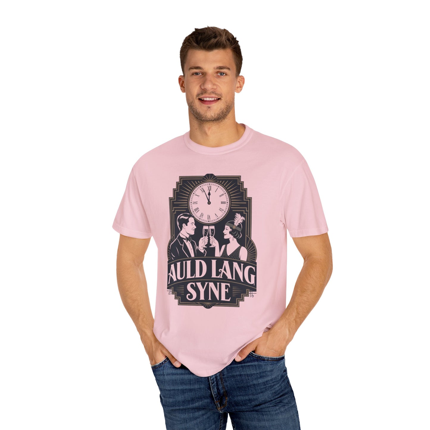 Auld Lang Syne Unisex Garment-Dyed T-shirt