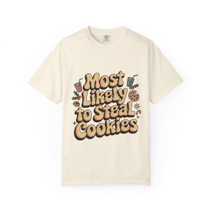 Vintage Christmas Cookie Thief T-shirt