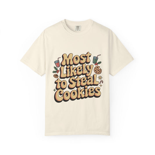 Vintage Christmas Cookie Thief T-shirt