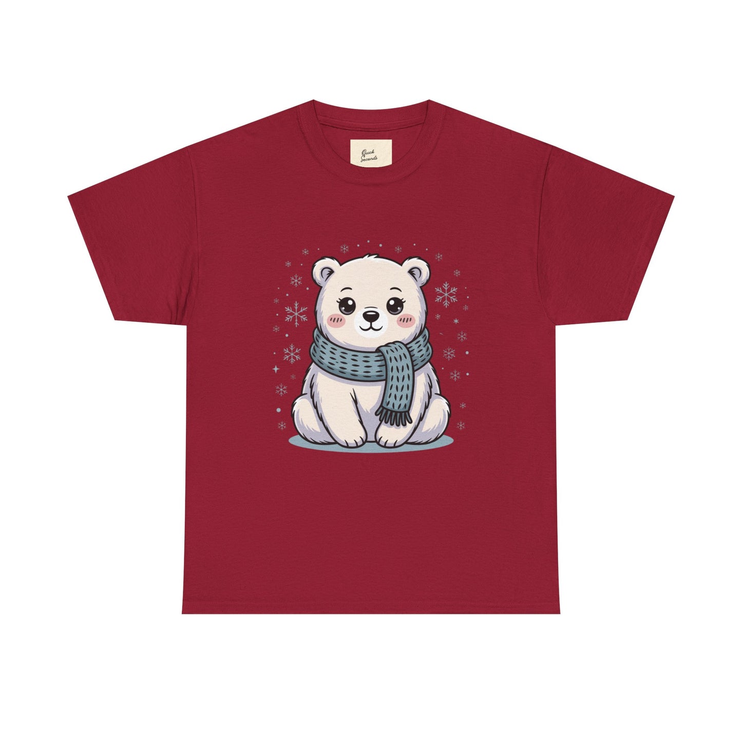 Cute Polar Bear Unisex Heavy Cotton Tee