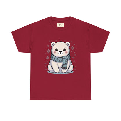 Cute Polar Bear Unisex Heavy Cotton Tee