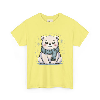 Cute Polar Bear Unisex Heavy Cotton Tee