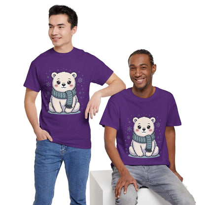 Cute Polar Bear Unisex Heavy Cotton Tee