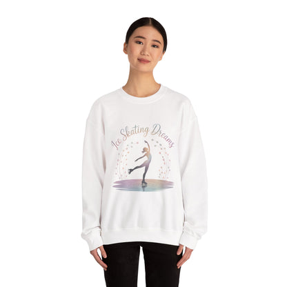 Ice Skating Dreams Crewneck Sweatshirt - Cozy Unisex Winter Wear