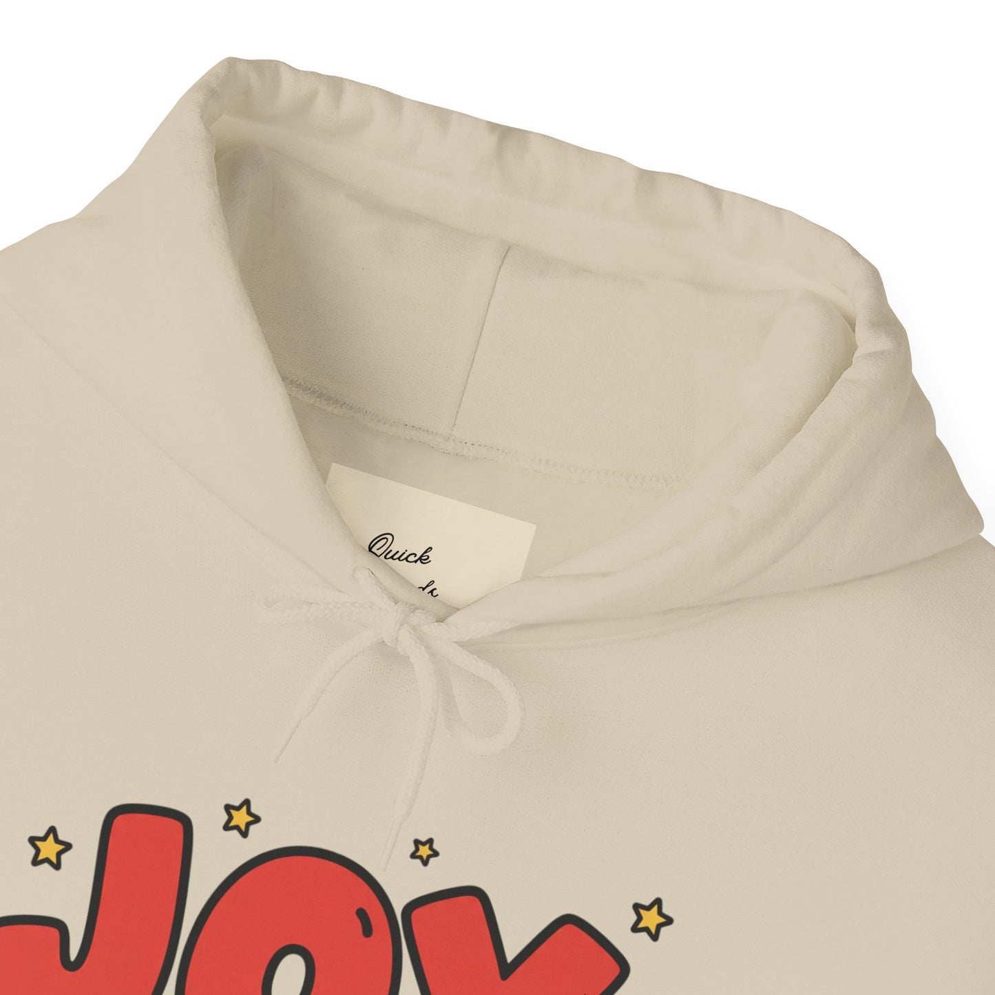 joy unisex hoodie in Bold Red,