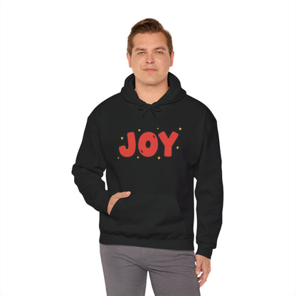 joy unisex hoodie in Bold Red,