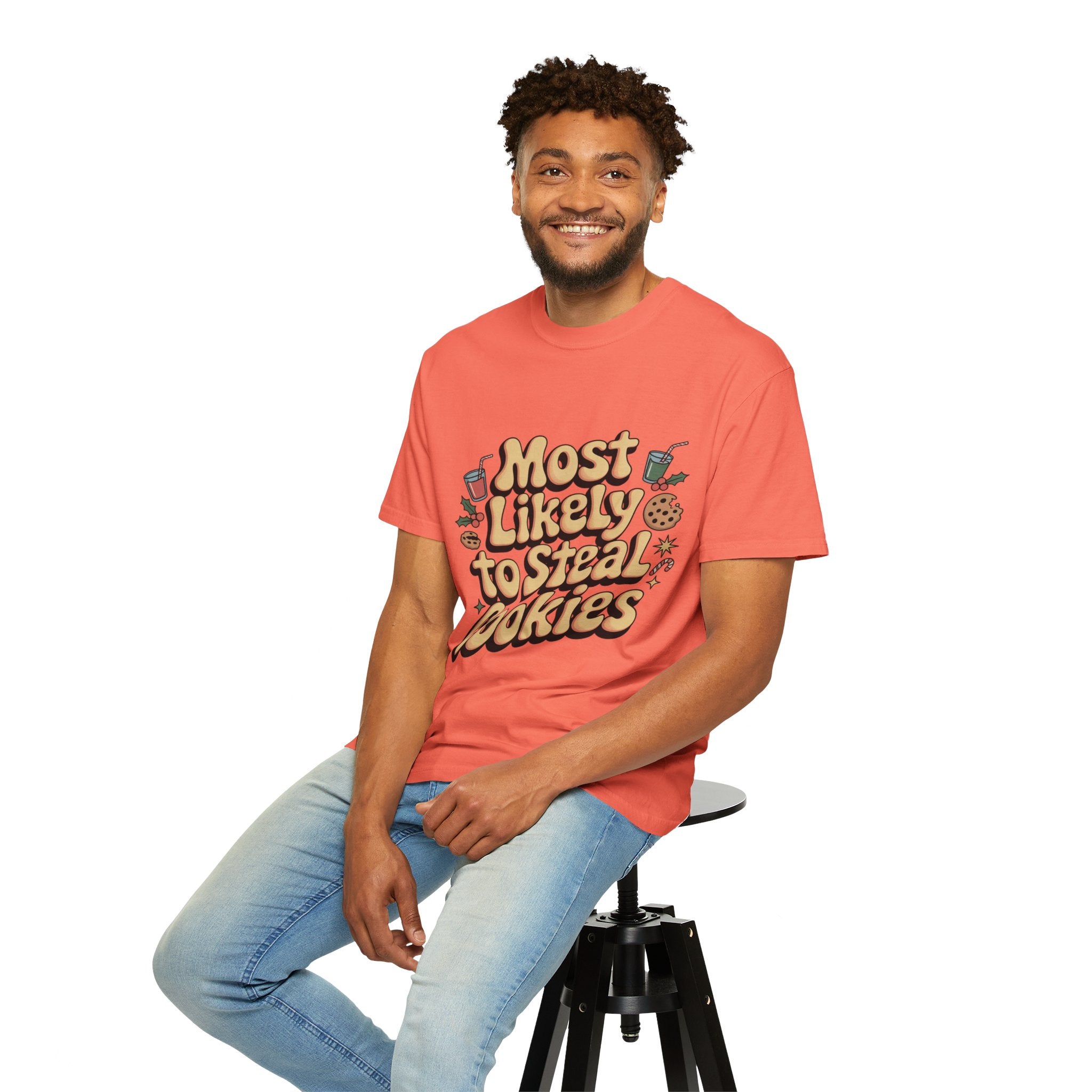 Vintage Christmas Cookie Thief T-shirt
