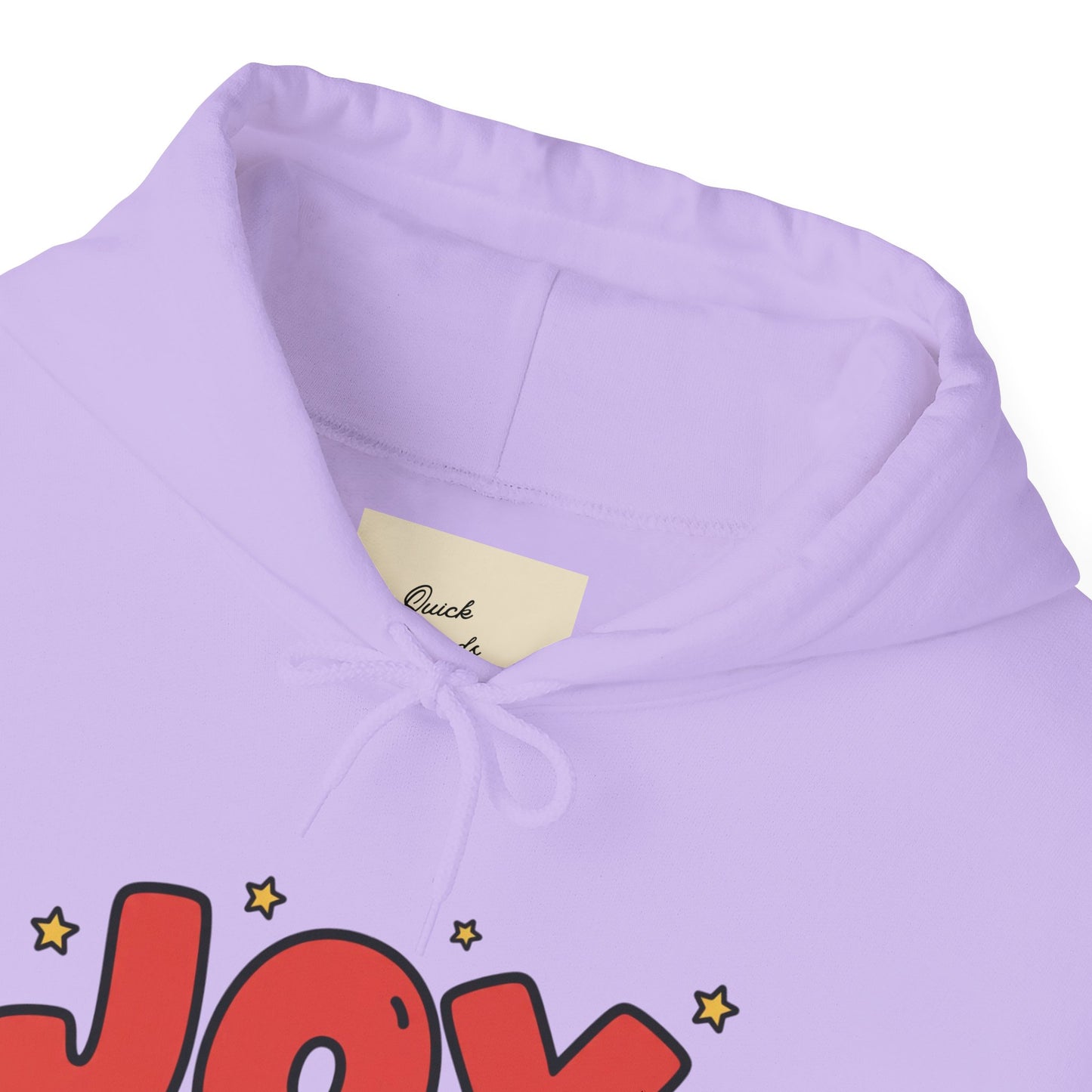 joy unisex hoodie in Bold Red,