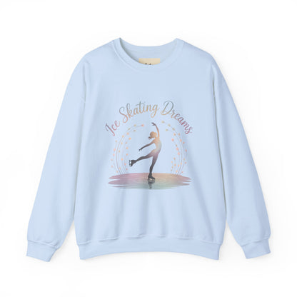Ice Skating Dreams Crewneck Sweatshirt - Cozy Unisex Winter Wear