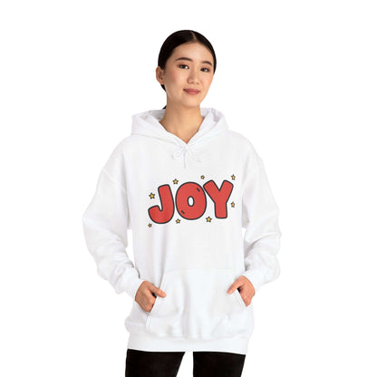 joy unisex hoodie in Bold Red,